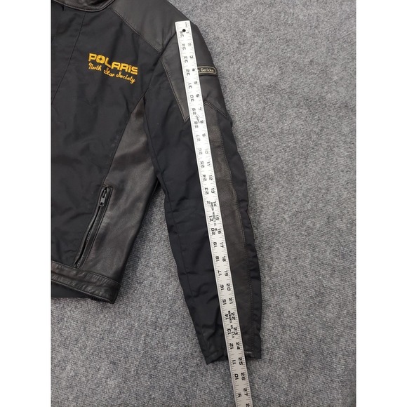 Polaris leather Motorcycle Jacket Mens Large Black Hein Gericke Biker Moto - Picture 16 of 16